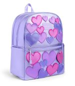 Kane Double Pocket Backpack, 3D Hearts - Image 3