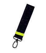 Super Mom Keychain, Yellow/Glittery Dark Blue - Image 2