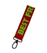 Best Friends Keychain, Green/Red
