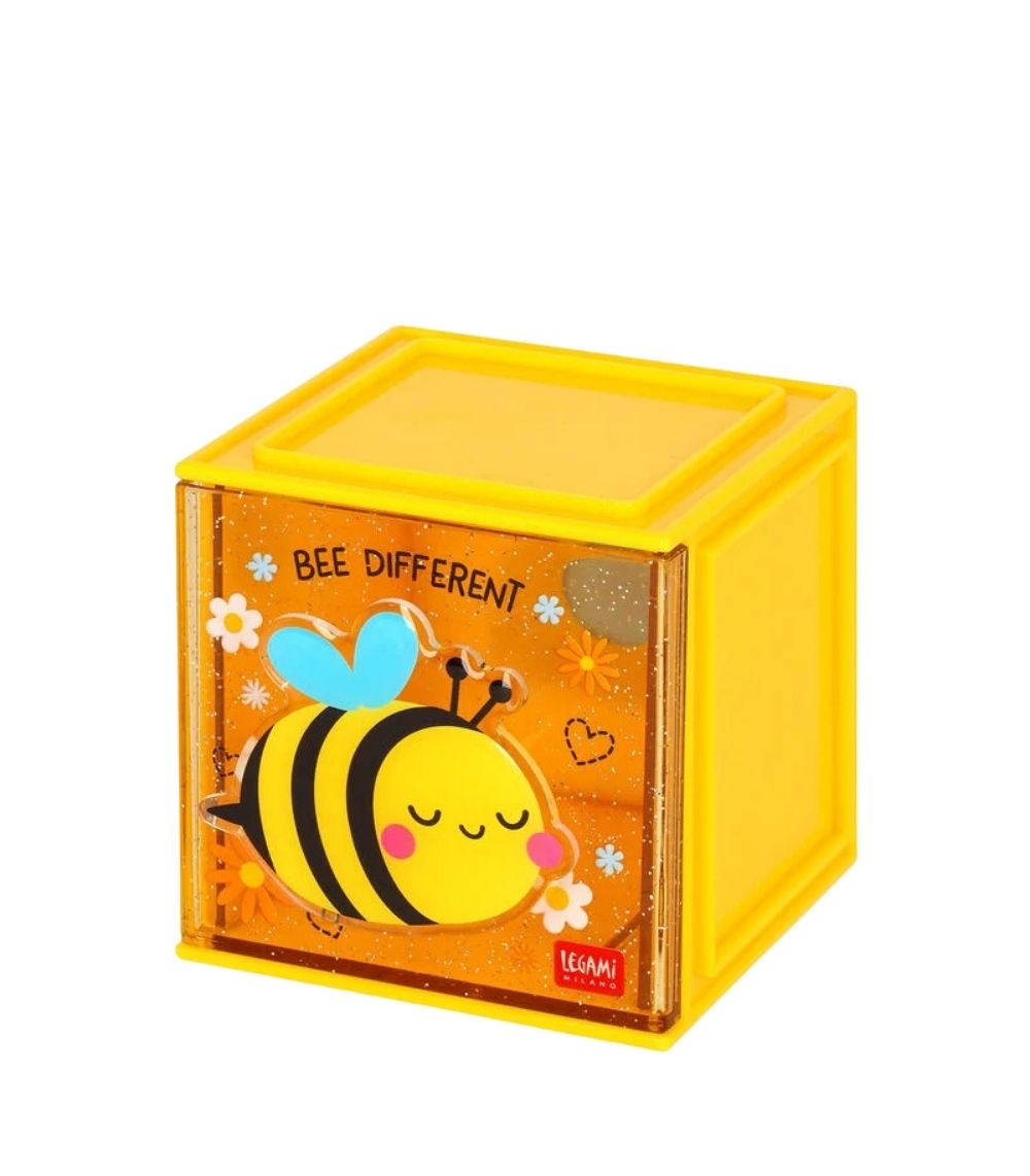 216 Stackable Desk Storage Box - Cutie Cube - Bee - Image 1