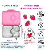 Yumbox Pret Stainless Steel - 4-sections Versailles Pink - Image 7