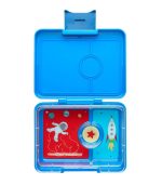Yumbox Snack - 3-sections Surf Blue/Rocket tray