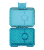 Yumbox Snack -3-sections - Twinkle Aqua Glitter/Aqua Clear