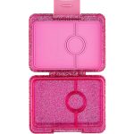 Yumbox Snack - 3-sections Sparkle Pink Glitter/Pink Clear