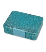 Yumbox Snack -3-sections - Twinkle Aqua Glitter/Aqua Clear - Image 4