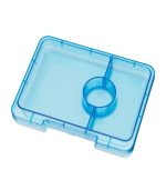 Yumbox Snack -3-sections - Twinkle Aqua Glitter/Aqua Clear - Image 3