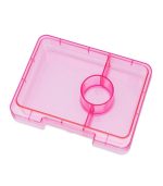 Yumbox Snack - 3-sections Sparkle Pink Glitter/Pink Clear - Image 3