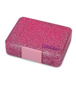Yumbox Snack - 3-sections Sparkle Pink Glitter/Pink Clear - Image 4