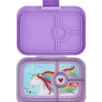 Yumbox Panino - 4-sections Lavande Purple/Unicorn tray