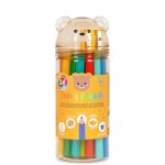 Set of 24 Colouring Pencil With Sharpener - Teddy Friends