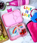 Yumbox Panino - 4-sections Power Pink/Rainbow Tray - Image 2