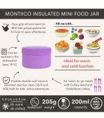 Insulated Mini Food Jar, Dusk Purple 200ml - Image 4