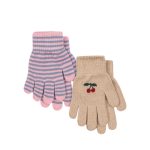2 Pack Filla Gloves, Cherry/Stripe