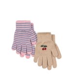 2 Pack Filla Gloves, Cherry/Stripe