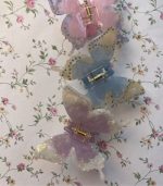 Butterfly Crystal Clip In Candy Lilac - Image 3