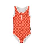Checkered Love Sleeveless Swimsuit