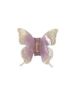 Butterfly Crystal Clip In Candy Lilac