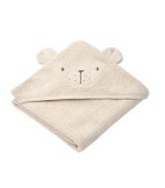 Albert Polarbear Hooded Towel, Sandy