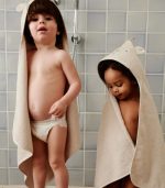 Albert Polarbear Hooded Towel, Sandy - Image 2