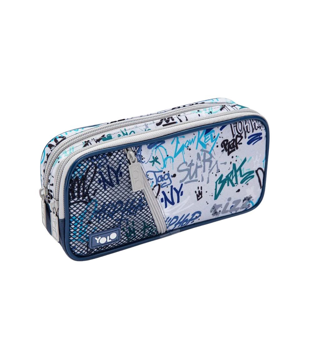 94 Pencil Case Box, Graffiti Grey - Image 1