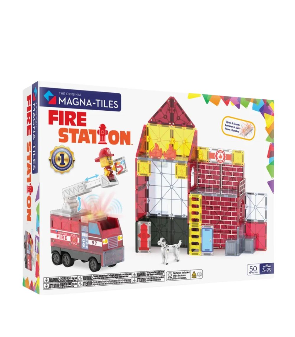 magna (5) Magna-Tiles Fire Station 50 Piece Set - Image 1