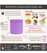 Insulated Food Jar, Dusk Purple 400ml - Image 4