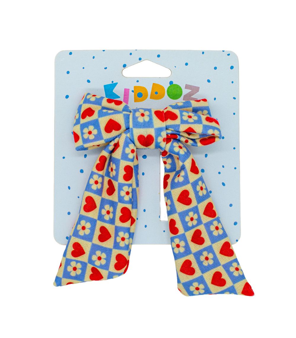 146 Kiddoz Love Notes Bow Barrette - Image 1