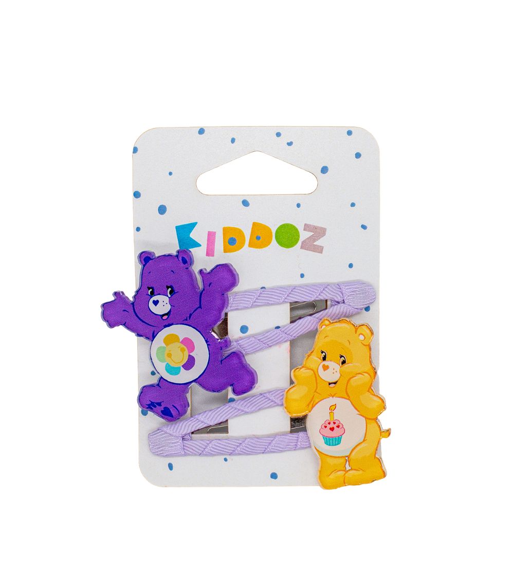 147 Kiddoz Bear Hugs Lilac Hairclips - Image 1