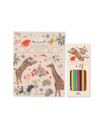 Activity Book With Colouring Pencils, Multi