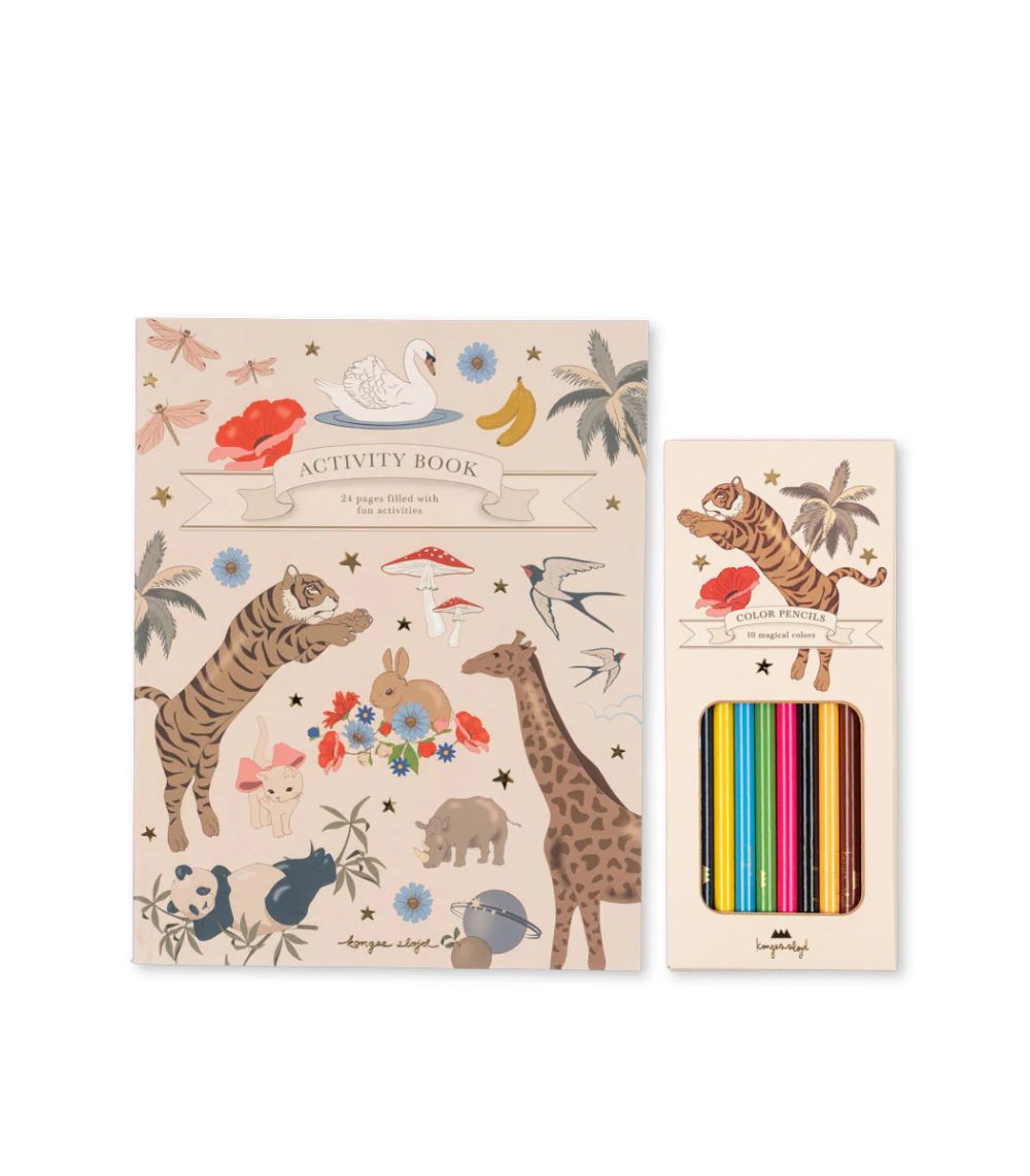 19 Activity Book With Colouring Pencils, Multi - Image 1