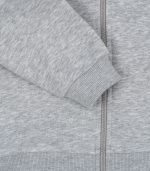 Lou Sweat Zip Hood, Grey Melange - Image 6