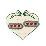 2 Pack Heart Hair Clip, Mellow Rose