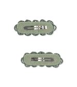 2 Pack Heart Hair Clip, Mellow Rose - Image 3