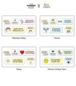 PreSchool Set Labels - Funky Signs Collection