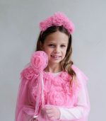 Pink Ruffle Flower Wand - Image 5