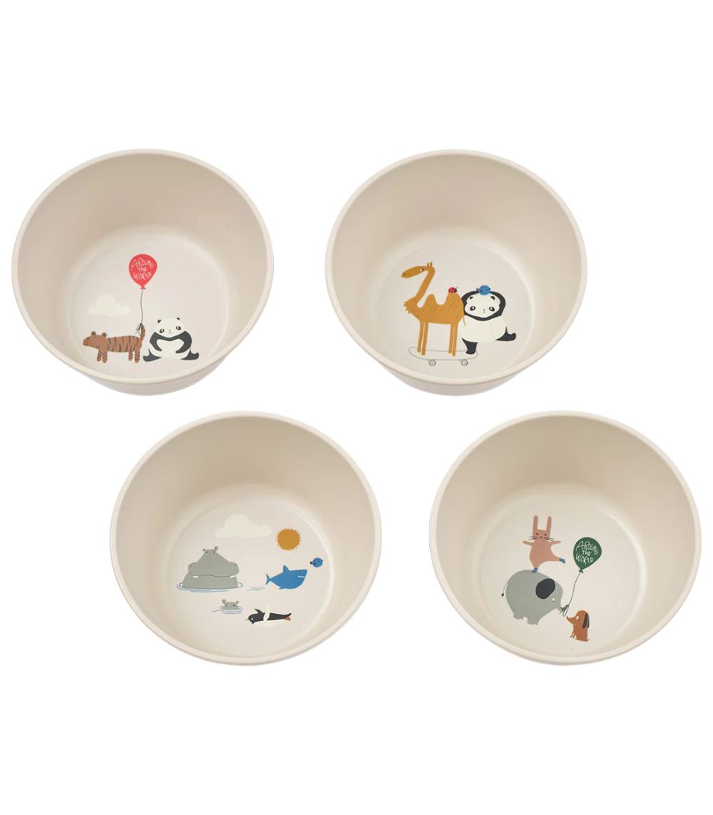 109 Cees Bowl 4-Pack, Around The World/Sandy - Image 1