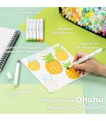 Ohuhu Honolulu 320 Colors Dual Tips Alcohol Art Markers, Brush & Chisel - Image 7