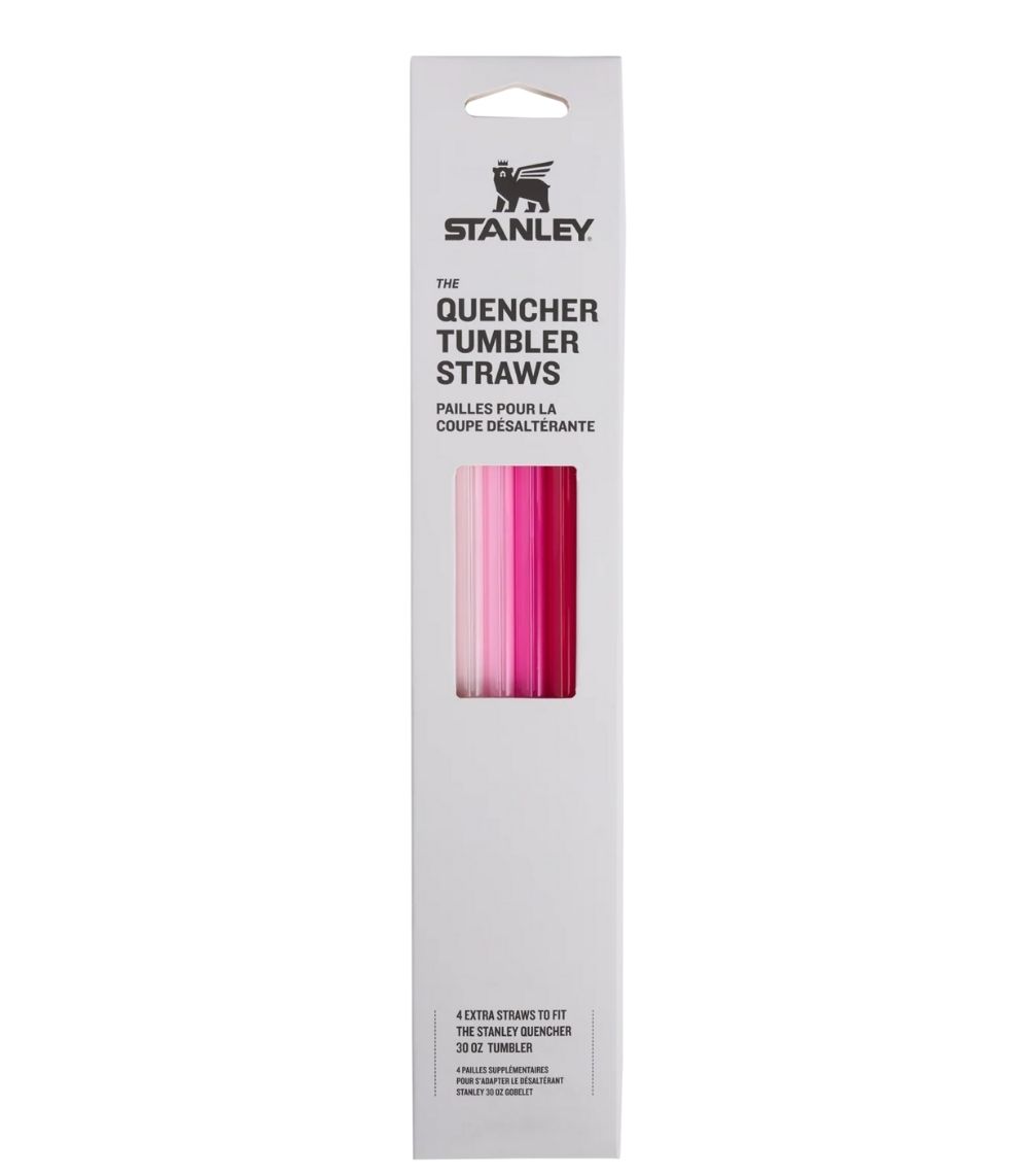 112 Adventure Quencher Travel Tumbler Straws - 0.89L , 4-Pack Pink - Image 1