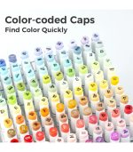 Ohuhu Honolulu 320 Colors Dual Tips Alcohol Art Markers, Brush & Chisel - Image 8
