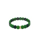 Mamacita Smiley Tile Bracelet, Shades of Green