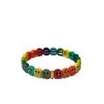 Mamacita Smiley Tile Full Strass Bracelet, Multicolour