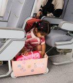Kids Ride-on Suitcase, Dusty Pink - Image 9