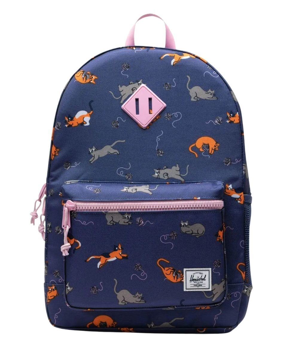 203 Heritage Youth Backpack Playing Cats - Image 1