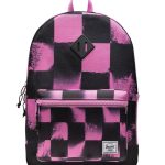 Heritage Youth Backpack Stencil Checker Opera Mauve