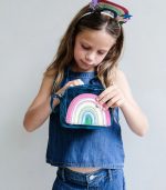 Radiant Rainbow Velvet Bag - Image 2