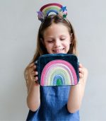 Radiant Rainbow Velvet Bag - Image 4