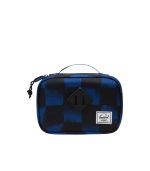 Heritage Pencil Case Stencil Checker Sodalite Blue