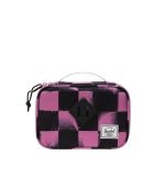 Heritage Pencil Case Stencil Checker Opera Mauve