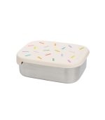 Stainless Steel Lunchbox With Removable Compartments, Confetti