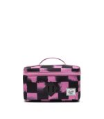 Heritage Lunch Box Stencil Checker Opera Mauve - Image 3